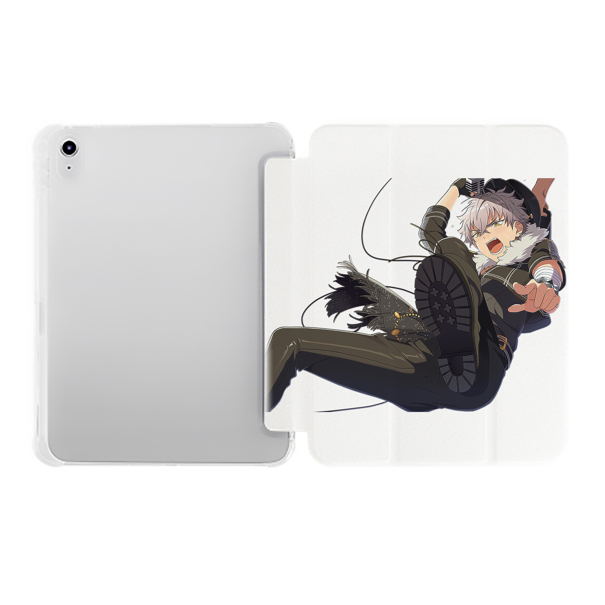 （画像用） あんさんぶるスターズ! Ensemble Stars IPad ケース ペン収納付き 三つ折りスタンド PUレザー×シリコン 対応機種9.5/10.5/10.9インチ